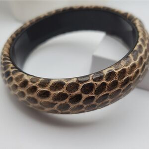 Tortoise‎ shell bricklayer bracelet bangle